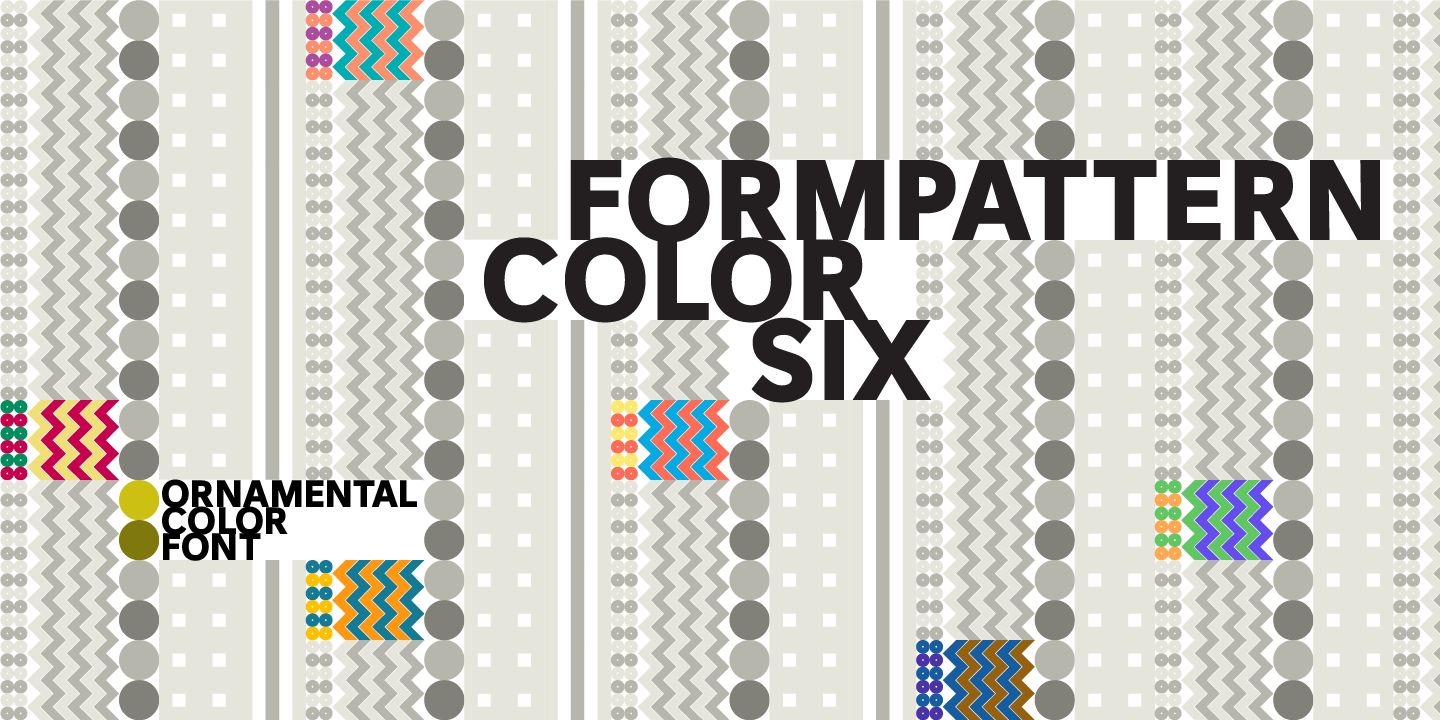 FormPattern Color Six Vintage Font preview